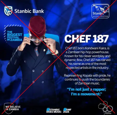 Chef 187 Wirthdraws From The Stanbic Music Festival 2024